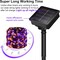 2 Pack Halloween Solar String Lights - 200 LED 66FT (Orange/Purple)